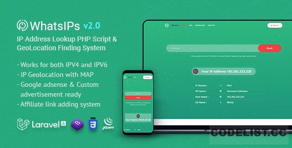 WhatsIPs v1.2 - IP Address Lookup PHP Script » Premium Scripts, Plugins & Mobile
