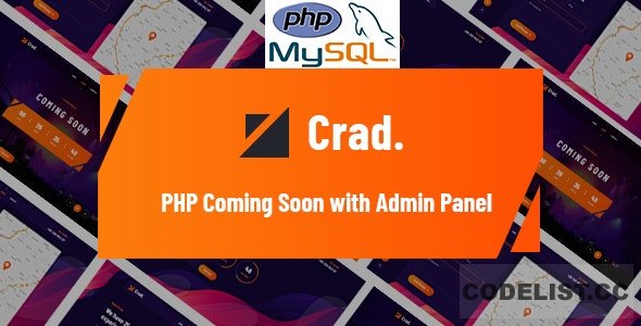 Crad v1.0.1 - PHP Coming Soon with Admin Panel » Premium Scripts, Plugins & Mobile