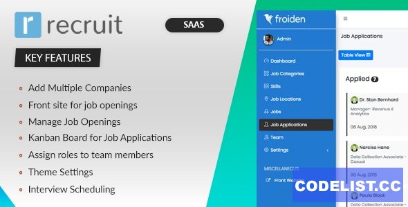 Recruit SAAS v3.3.4 - Recruitment Manager - nulled » Premium Scripts, Plugins & Mobile