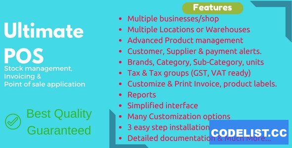 Ultimate POS v4.8 - Best ERP, Stock Management, Point of Sale & Invoicing application - nulled » Premium Scripts, Plugins & Mobile