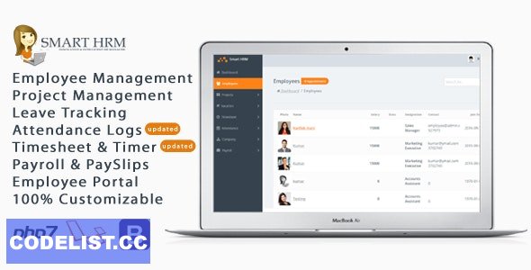Smart HRM v1.6 - HR Management with Project Management, Payroll, Attendance & Time sheet Lite » Premium Scripts, Plugins & Mobile