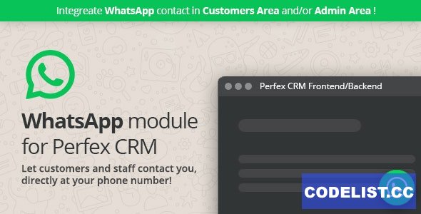 WhatsApp module for Perfex CRM v1.0 &raquo; Premium Scripts, Plugins &amp; Mobile