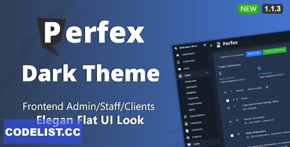 Perfex CRM Dark Theme v1.1.3 » Premium Scripts, Plugins & Mobile