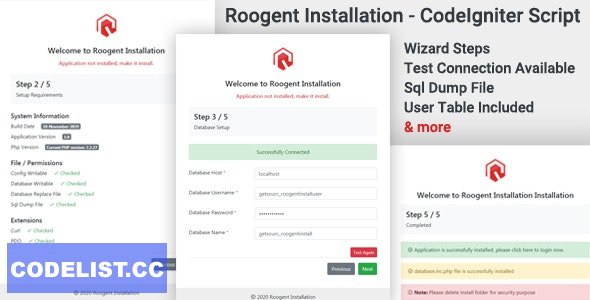 Roogent Installation v1.0 - CodeIgniter Script » Premium Scripts, Plugins & Mobile
