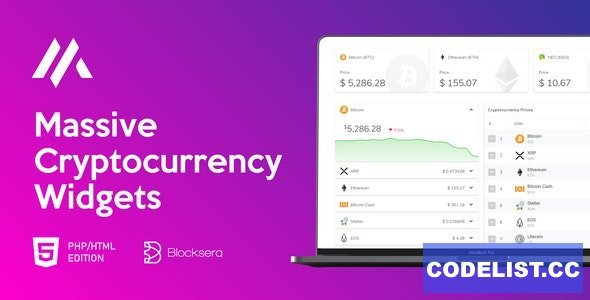 Massive Cryptocurrency Widgets v1.3.1 - PHP/HTML Edition » Premium Scripts, Plugins & Mobile