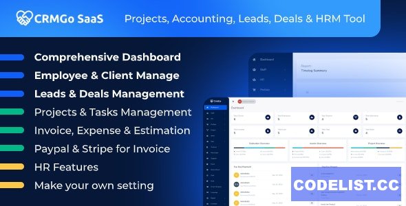 CRMGo SaaS v2.3.0 - Projects, Accounting, Leads, Deals & HRM Tool - nulled &raquo; Premium Scripts, Plugins &amp; Mobile