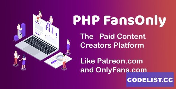 PHP FansOnly Patrons v1.5 - Paid Content Creators Platform » Premium Scripts, Plugins & Mobile