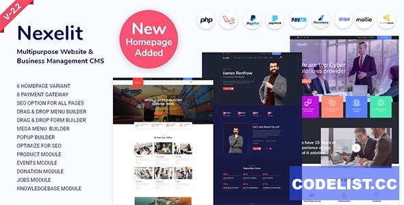 Nexelit v2.2 - Multipurpose Website & Business Management System CMS » Premium Scripts, Plugins & Mobile
