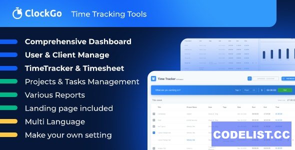 ClockGo v2.0 - Time Tracking Tool » Premium Scripts, Plugins & Mobile