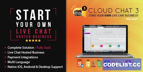 Cloud Chat 3 v3.1.4 - Fully SaaS Live Support Chat - nulled » Premium Scripts, Plugins & Mobile