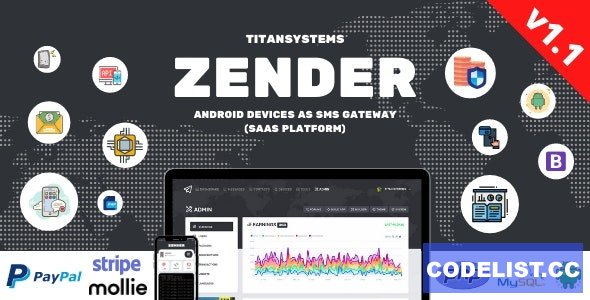 Zender v1.1.3 - Android Mobile Devices as SMS Gateway (SaaS Platform) &raquo; Premium Scripts, Plugins &amp; Mobile