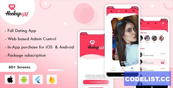Hookup4u (5 January 2021) – A Complete Flutter Based Dating App with Admin » Premium Scripts, Plugins & Mobile