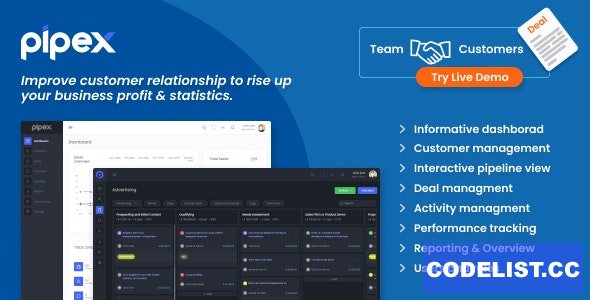 PipeX CRM v1.1 » Premium Scripts, Plugins & Mobile