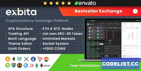 Exbita v2.2.2 - Cryptocurrency Exchange Script » Premium Scripts, Plugins & Mobile