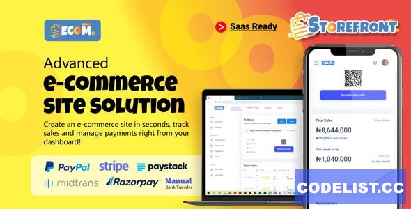 Ecom v1.5.1 - Fast Multi Store Front Builder (SaaS) » Premium Scripts, Plugins & Mobile