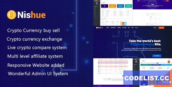 Nishue 4.2 - CryptoCurrency Buy Sell Exchange and Lending with MLM System - nulled » Premium Scripts, Plugins & Mobile