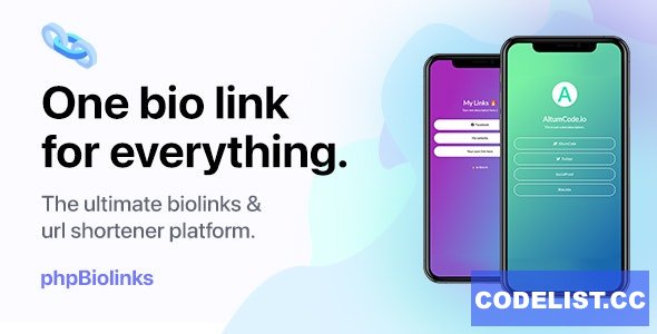 66biolinks v31.0.0 - Bio Links, URL Shortener & QR Codes Generator (SAAS) - nulled » Premium Scripts, Plugins & Mobile