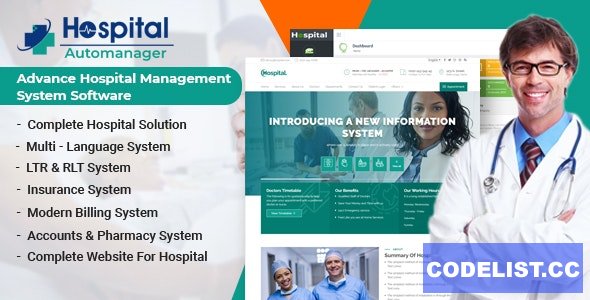 Hospital AutoManager v1.5 - Advance Hospital Management System Software &raquo; Premium Scripts, Plugins &amp; Mobile