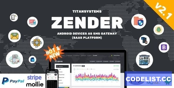 Zender v2.1.8 - Android Mobile Devices as SMS Gateway (SaaS Platform) » Premium Scripts, Plugins & Mobile