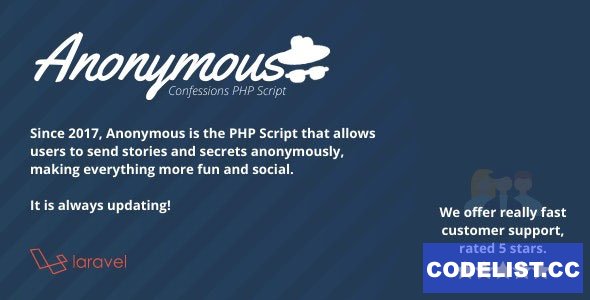 Anonymous - Secret Confessions - 2 april 2021 » Premium Scripts, Plugins & Mobile