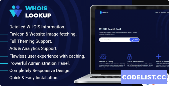 Whois Lookup v1.2 - PHP Whois Script » Premium Scripts, Plugins & Mobile