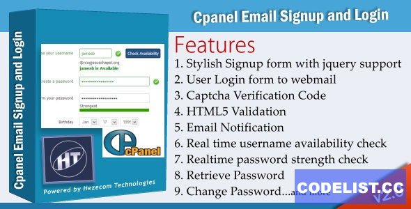 Cpanel Email Signup Plugin v4.1 » Premium Scripts, Plugins & Mobile