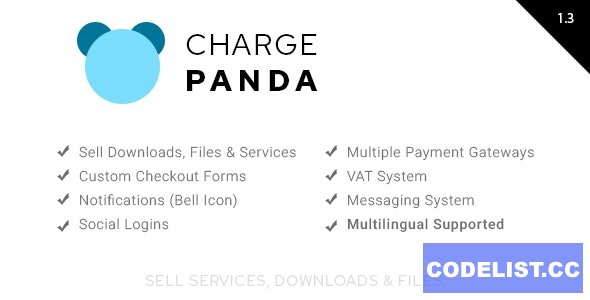 ChargePanda v1.3.0 - Sell Downloads, Files and Services (PHP Script) » Premium Scripts, Plugins & Mobile