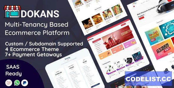DOKANS v1.2.5 - Multitenancy Based Ecommerce Platform (SAAS) - nulled &raquo; Premium Scripts, Plugins &amp; Mobile