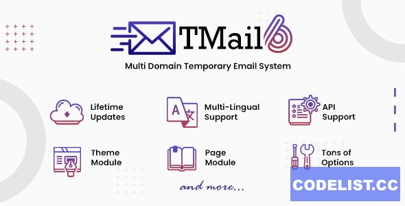 TMail v6.3 - Multi Domain Temporary Email System - nulled » Premium Scripts, Plugins & Mobile