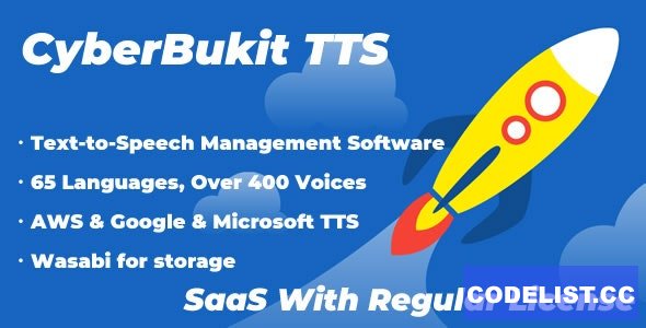 CyberBukit TTS v1.0.5 - Text to Speech - SaaS Ready - nulled » Premium Scripts, Plugins & Mobile