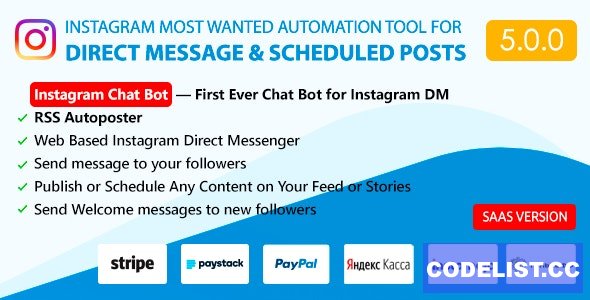 DM Pilot v5.0.0 - Instagram Chat Bot, Web Direct Messenger & Scheduled Posts - nulled » Premium Scripts, Plugins & Mobile