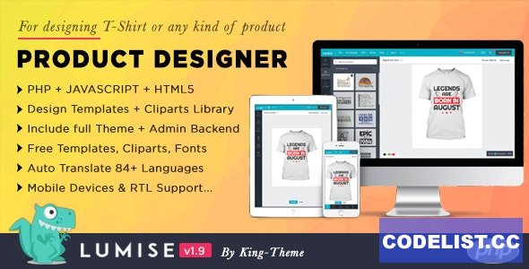 Lumise v1.9.6 - Product Designer for PHP Standalone &raquo; Premium Scripts, Plugins &amp; Mobile