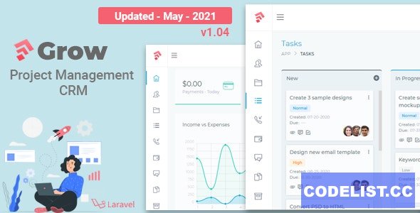 Grow CRM v1.04 - Laravel Project Management » Premium Scripts, Plugins & Mobile