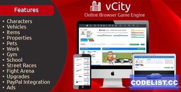 vCity v2.8 - Online Browser Game Platform » Premium Scripts, Plugins & Mobile