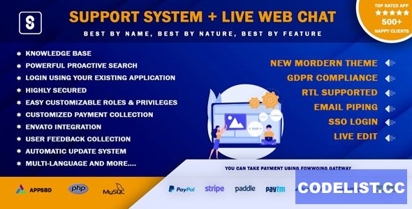 Best Support System v3.2.0 - Live Web Chat & Client Desk & Ticket Help Centre - nulled » Premium Scripts, Plugins & Mobile
