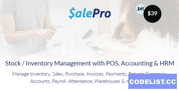 SalePro v3.5.6 - Inventory Management System with POS, HRM, Accounting &raquo; Premium Scripts, Plugins &amp; Mobile