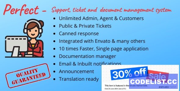 Perfect Support ticketing & document management system v1.7 - nulled » Premium Scripts, Plugins & Mobile