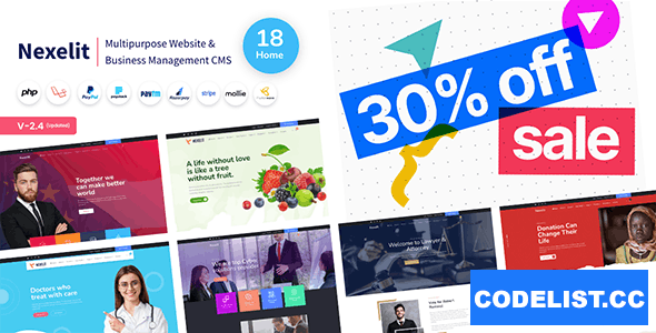 Nexelit v2.4.1 - Multipurpose Website & Business Management System CMS » Premium Scripts, Plugins & Mobile