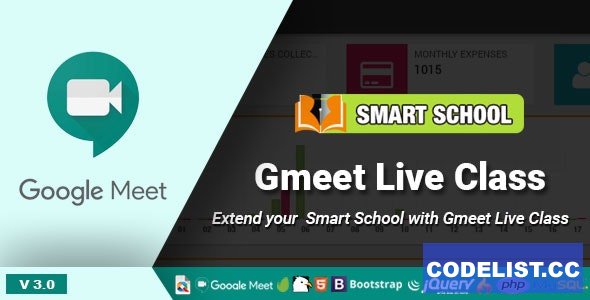 Smart School Gmeet Live Class v3.0 &raquo; Premium Scripts, Plugins &amp; Mobile