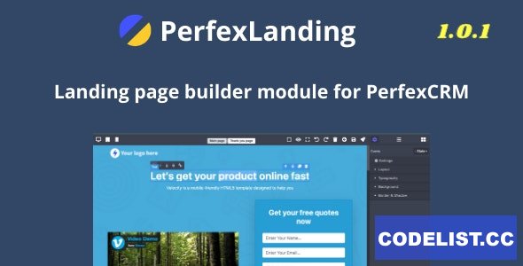 PerfexLanding v1.0.1 - LandingPage builder for PerfexCRM » Premium Scripts, Plugins & Mobile