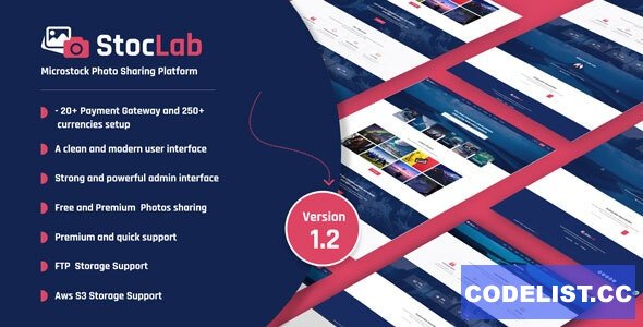 StocLab v1.2 - Microstock Photo Sharing Platform » Premium Scripts, Plugins & Mobile
