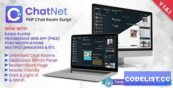 ChatNet v1.6.1 - PHP Chat Room & Private Chat Script - nulled » Premium Scripts, Plugins & Mobile