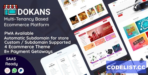 DOKANS v3.0 - Multitenancy Based Ecommerce Platform (SAAS) » Premium Scripts, Plugins & Mobile