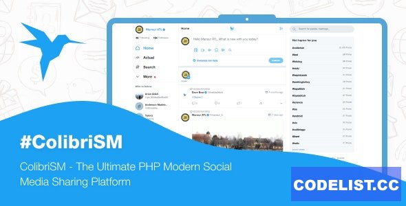 ColibriSM v1.2.1 - The Ultimate PHP Modern Social Media Sharing Platform - nulled » Premium Scripts, Plugins & Mobile