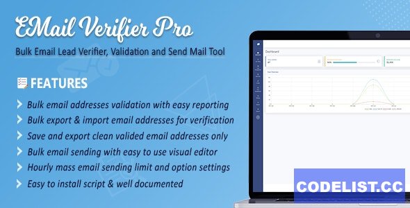 Email Verifier Pro v4.7.1 - Bulk Email Addresses Validation, Mail Sender &amp; Email Lead Management Tool &raquo; Premium Scripts, Plugins &amp; Mobile