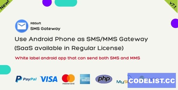 SMS Gateway v7.0 - Use Your Android Phone as SMS/MMS Gateway (SaaS) » Premium Scripts, Plugins & Mobile