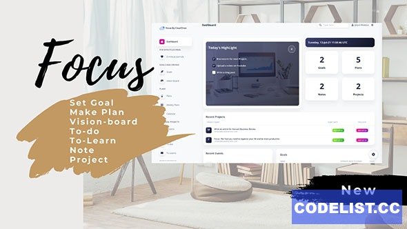 Focus v1.2.0 - Productivity Management tool » Premium Scripts, Plugins & Mobile