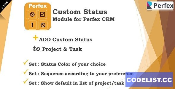Add-on Statuses Module for Perfex CRM v1.0.0 » Premium Scripts, Plugins & Mobile