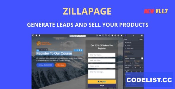 Zillapage v1.1.7 - Landing page and Ecommerce builder - nulled » Premium Scripts, Plugins & Mobile