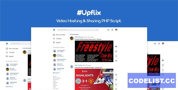 Upflix v1.0.3 - Video Hosting & Sharing PHP Script » Premium Scripts, Plugins & Mobile